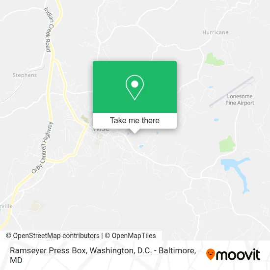 Ramseyer Press Box map