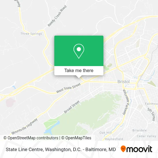 State Line Centre map