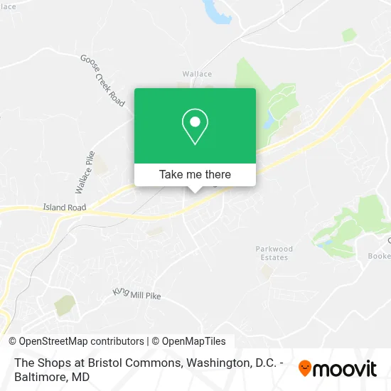 The Shops at Bristol Commons map