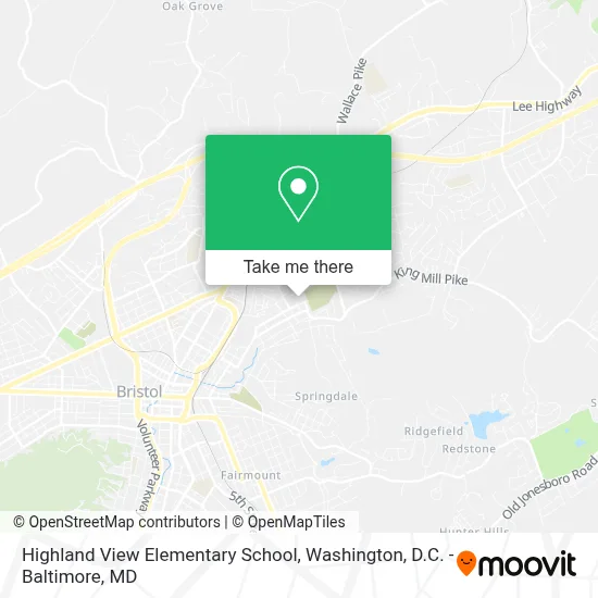 Highland View Elementary School map
