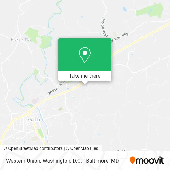 Western Union map