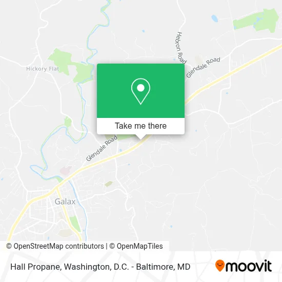 Hall Propane map