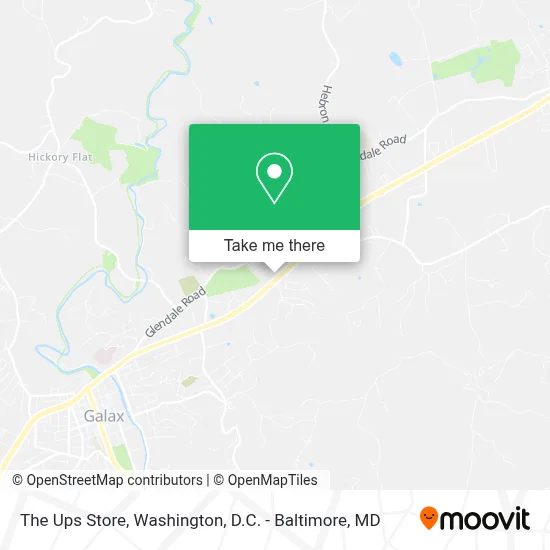 The Ups Store map