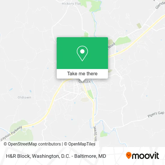 H&R Block map
