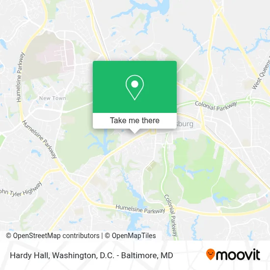 Hardy Hall map