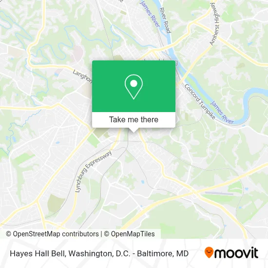 Hayes Hall Bell map
