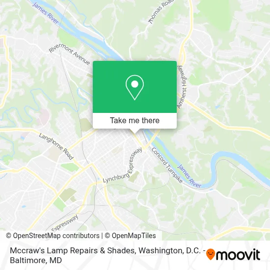 Mccraw's Lamp Repairs & Shades map