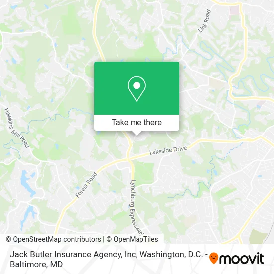 Jack Butler Insurance Agency, Inc map