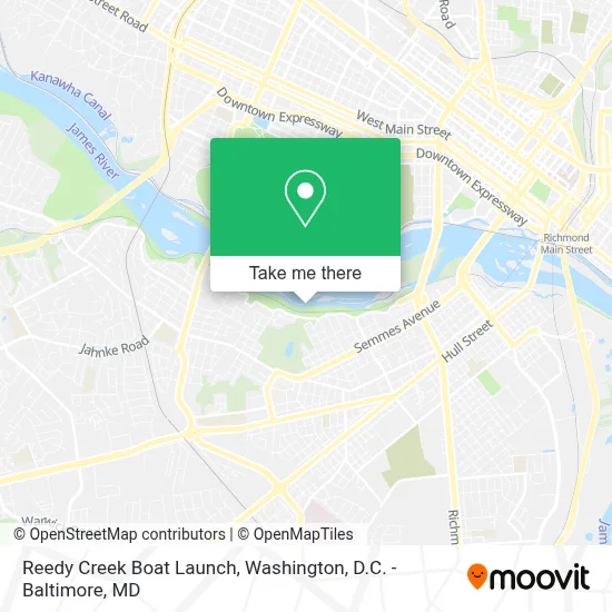 Reedy Creek Boat Launch map