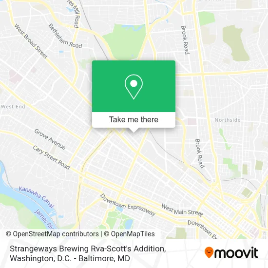 Strangeways Brewing Rva-Scott's Addition map