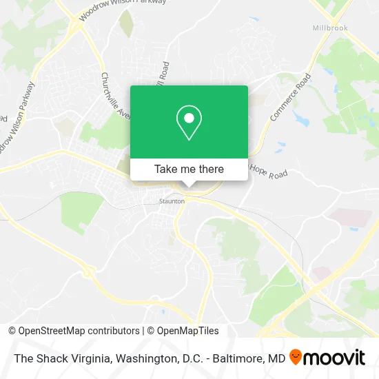The Shack Virginia map