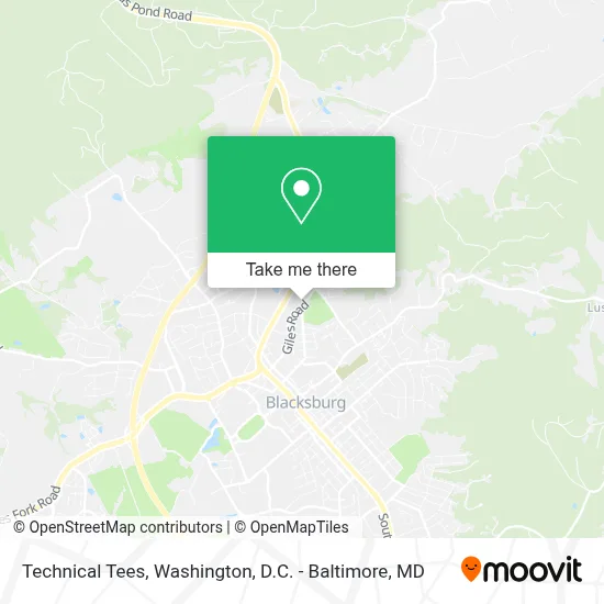 Technical Tees map