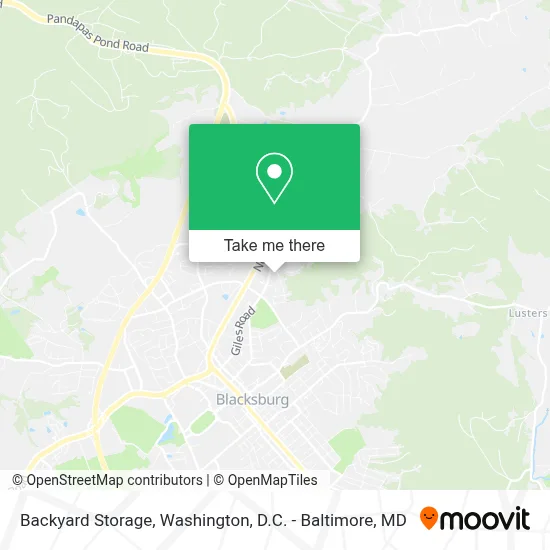 Backyard Storage map