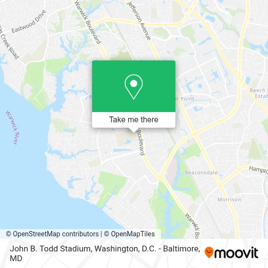 John B. Todd Stadium map