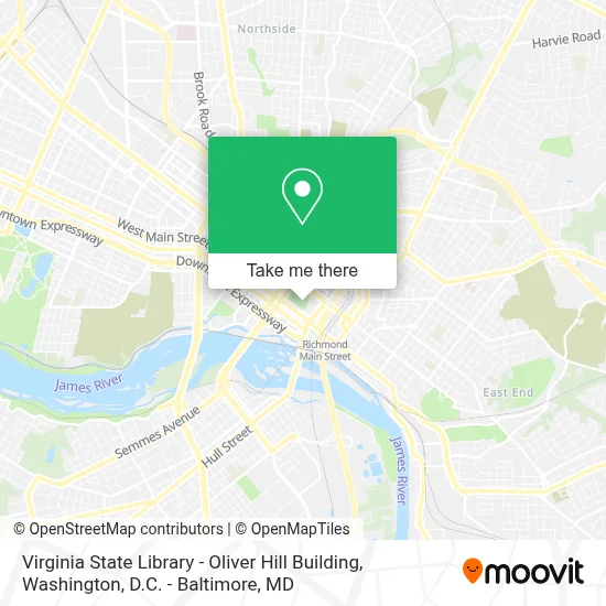 Virginia State Library - Oliver Hill Building map