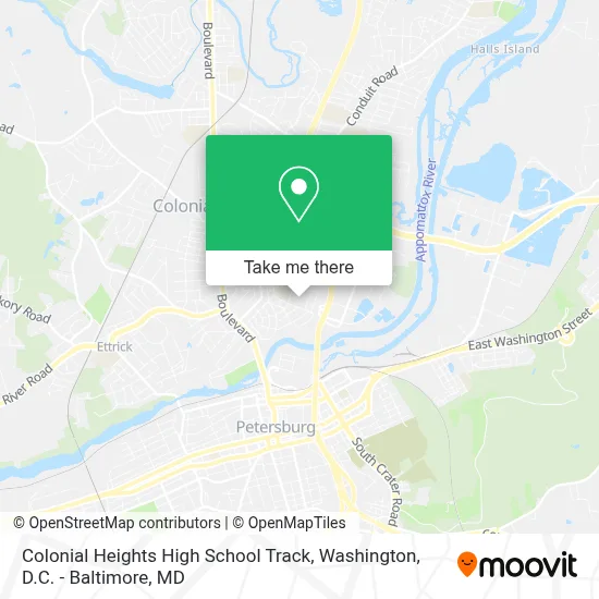 Colonial Heights High School Track map