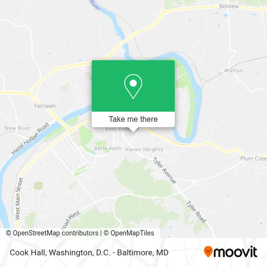 Cook Hall map