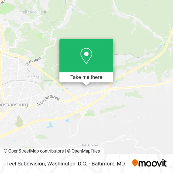 Teel Subdivision map
