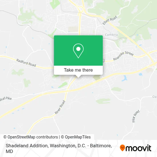 Shadeland Addition map