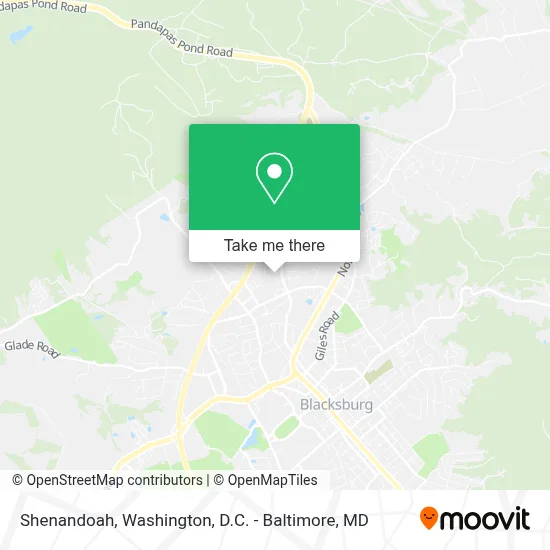 Shenandoah map