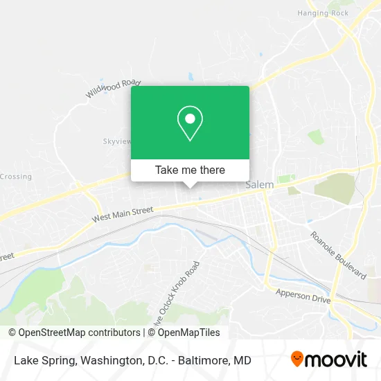 Lake Spring map