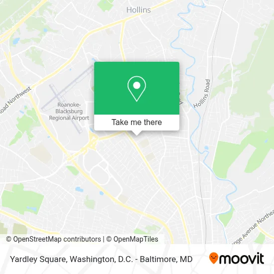 Yardley Square map
