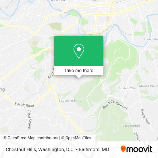 Chestnut Hills map