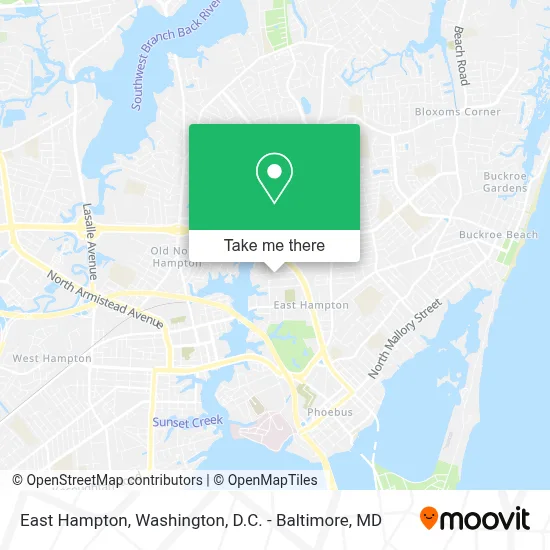 East Hampton map