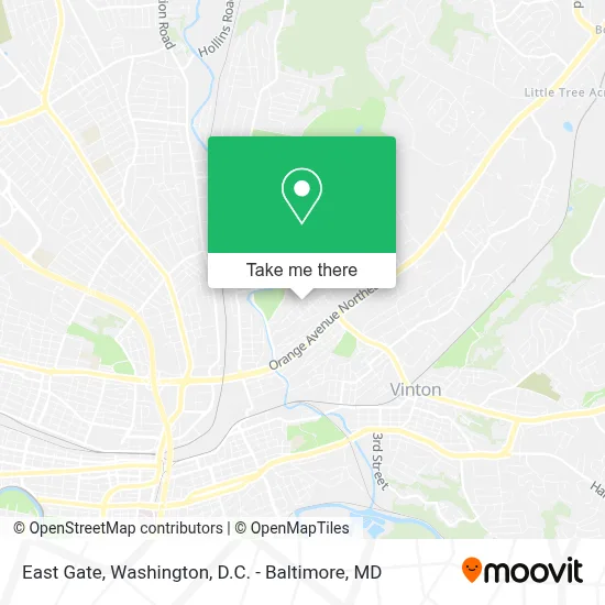 East Gate map