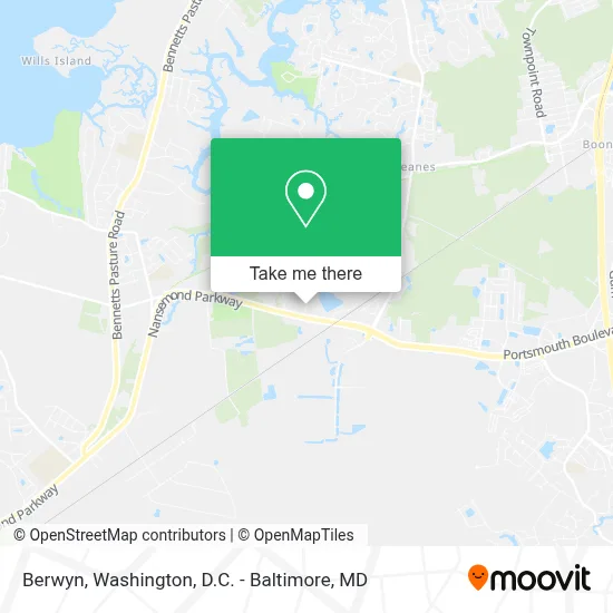 Berwyn map