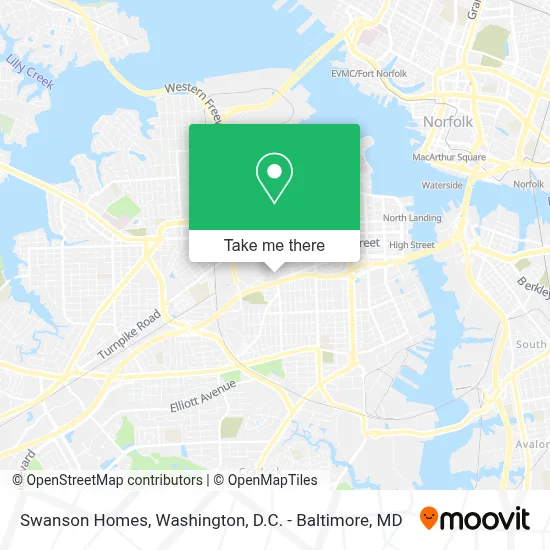 Swanson Homes map