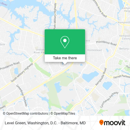 Level Green map