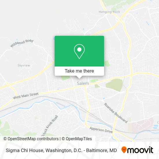 Sigma Chi House map