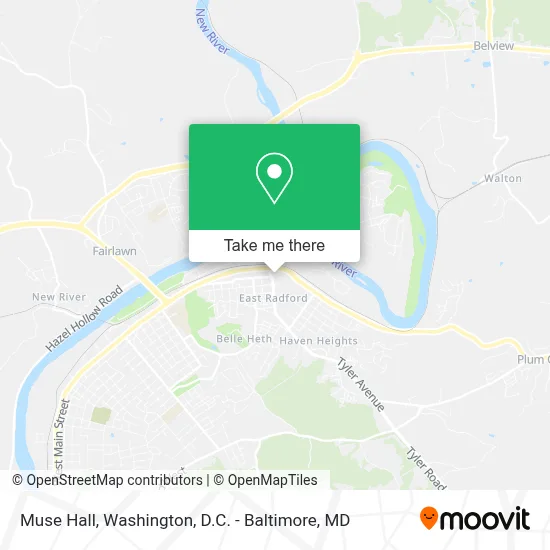 Muse Hall map