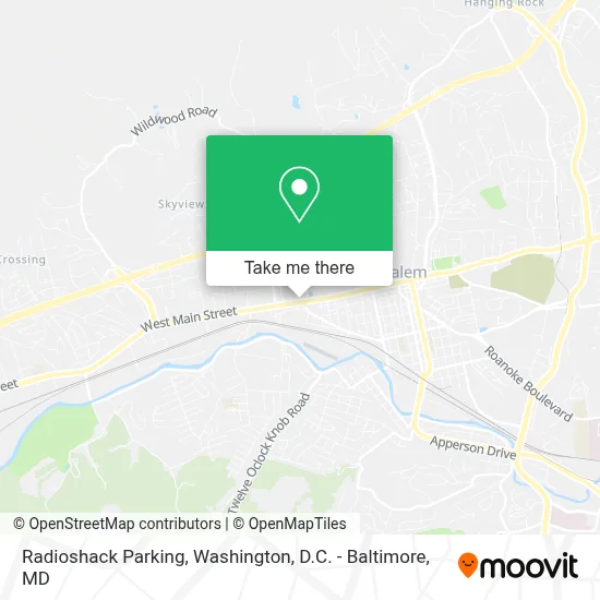 Radioshack Parking map