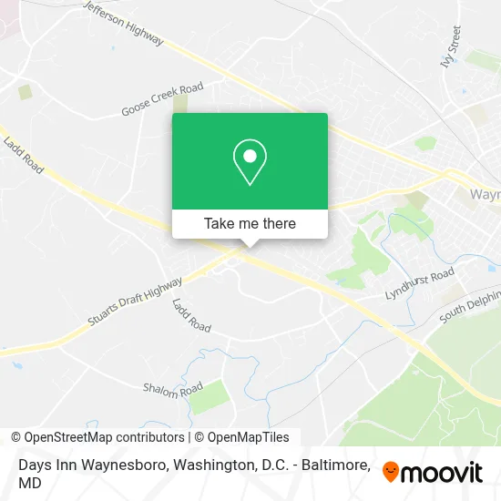 Days Inn Waynesboro map