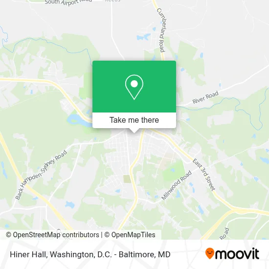 Hiner Hall map