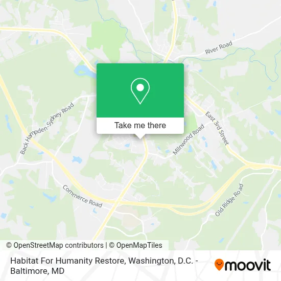 Habitat For Humanity Restore map