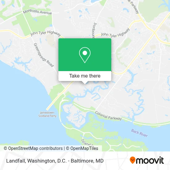 Landfall map