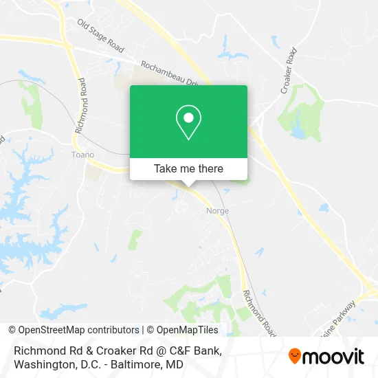 Richmond Rd & Croaker Rd @ C&F Bank map