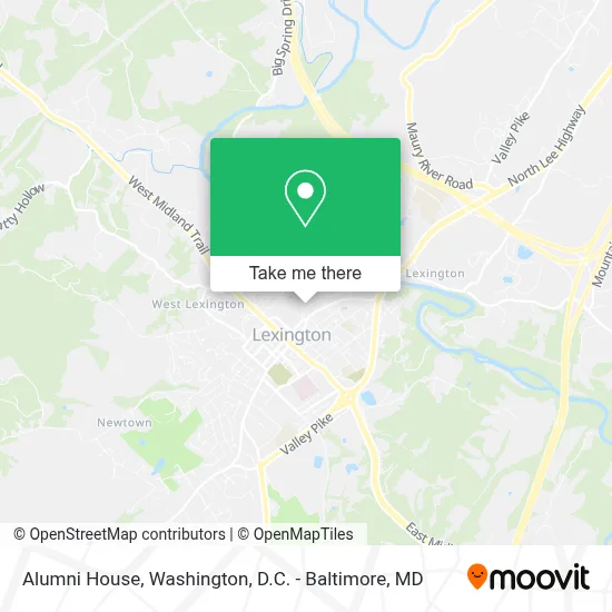 Alumni House map