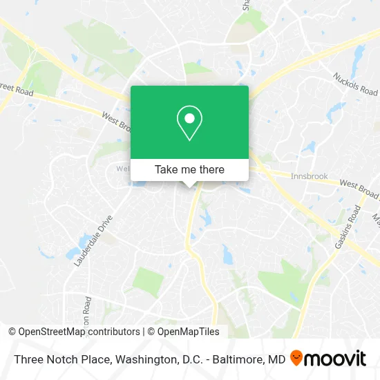 Three Notch Place map