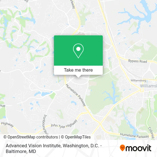 Advanced Vision Institute map