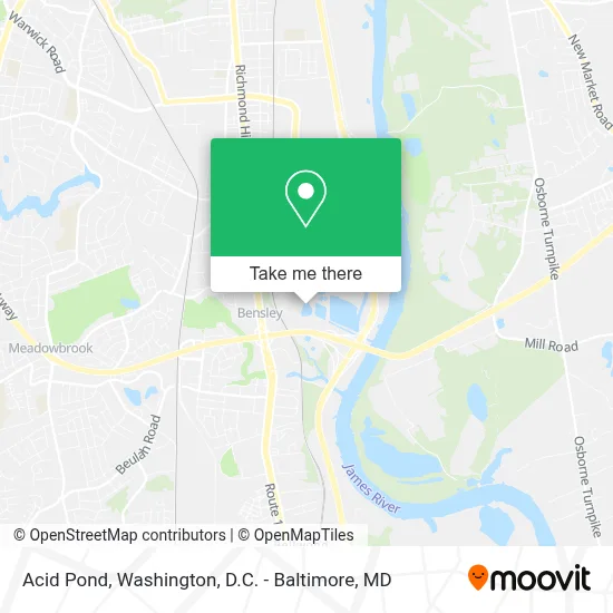 Acid Pond map