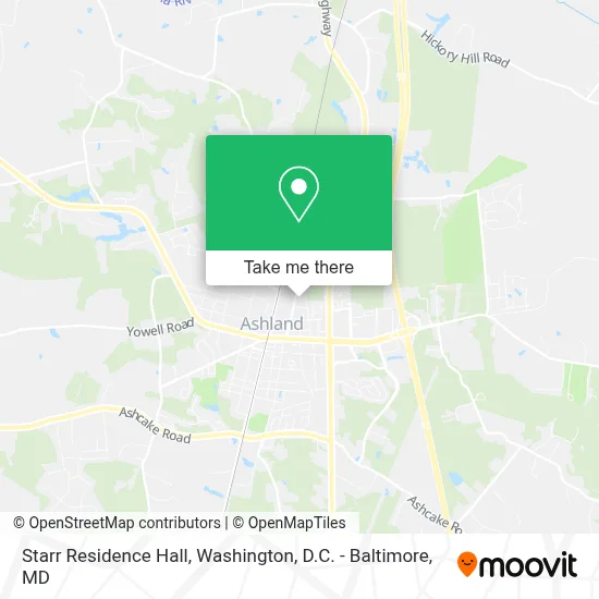 Starr Residence Hall map