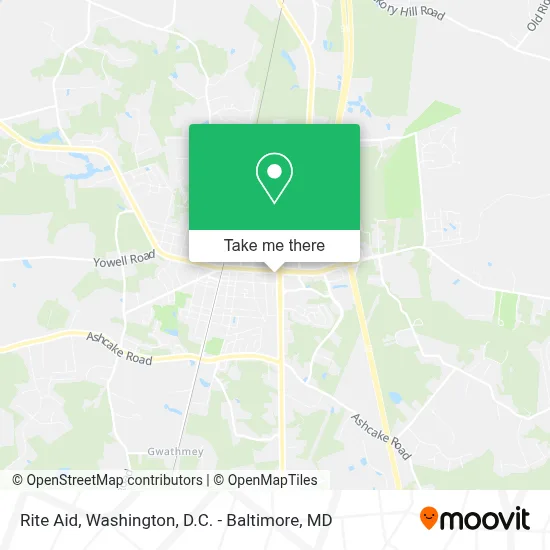Rite Aid map