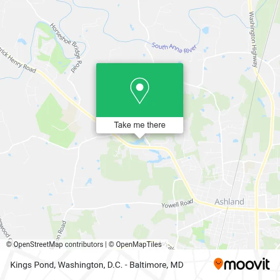 Kings Pond map