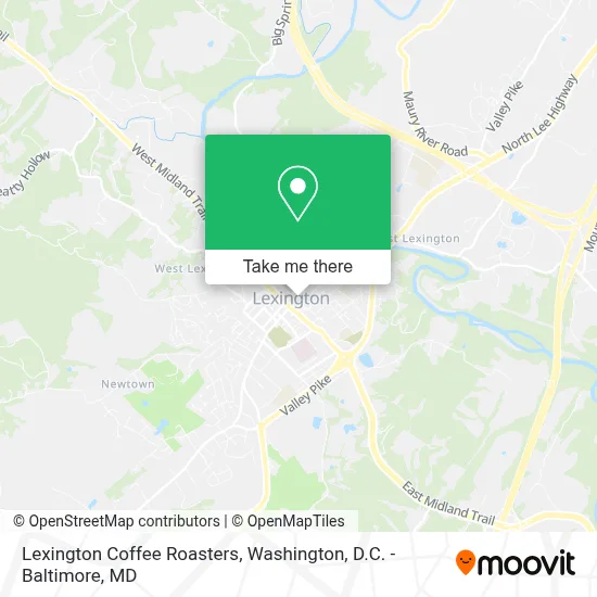 Lexington Coffee Roasters map