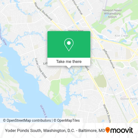Yoder Ponds South map