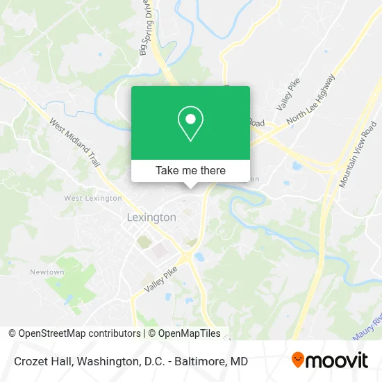 Crozet Hall map